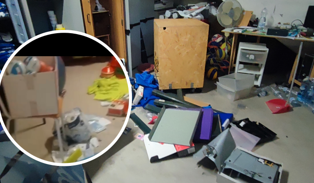 Vandali al palazzetto: 77 mila euro di danni