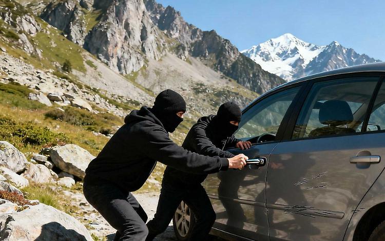 Malintenzionati prendono di mira due auto su sentieri di montagna