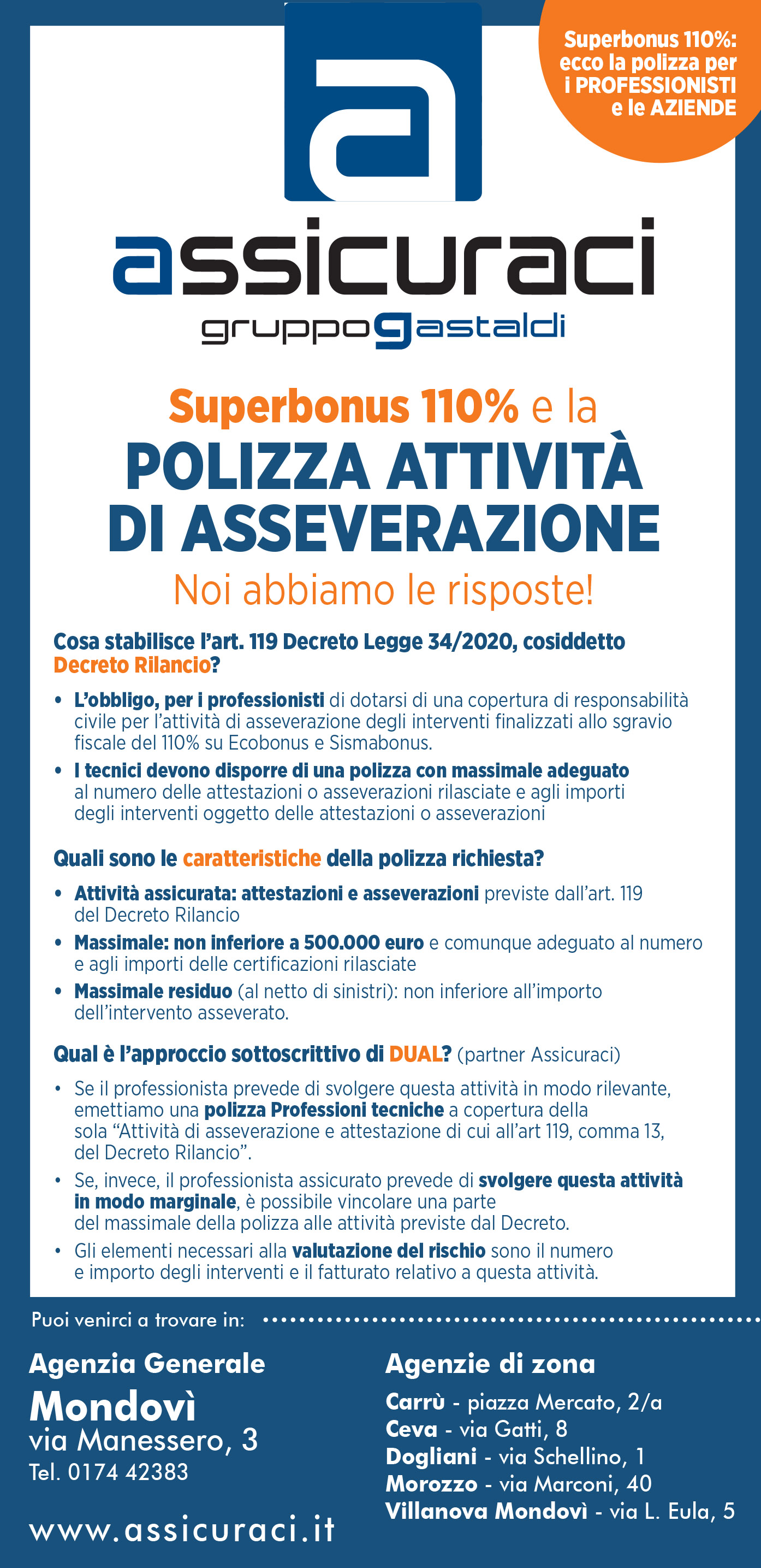 Assicuraci Gastaldi Superbonus 110%